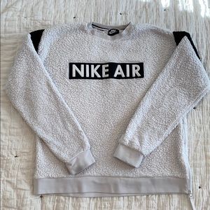 fuzzy nike sweatshirt